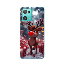 Яркий чехол для Blackview Oscal C30 Pro с Зимними Оленятами – Олень среди подарков