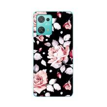 Чохли з квітами для Blackview Oscal C30 (VPrint) (Квіти на чорному)