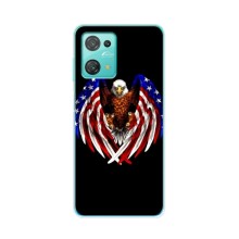 Чехол Флаг USA для Blackview Oscal C30 (Крылья США)