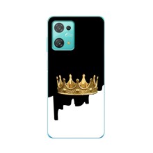 Чехол (Корона на чёрном фоне) для Блеквью Оскал С30 (Золотая корона)