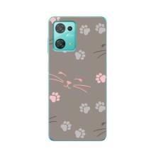 Чохол з малюнком кіт на Blackview Oscal C30 – Лапи і вуса