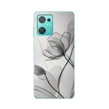 Чохол з квітковим принтом на Блекв'ю Оскал С30 – Чорні квіти