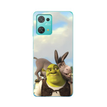 Чохол з мультфільмом Шрек на Blackview Oscal C30 – Шрек і осел