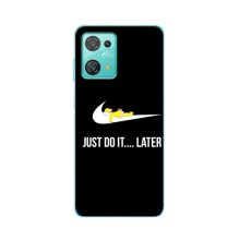Чехол с логотипом Найк на Blackview Oscal C30 (Nike just do it)