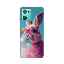 Чохол з принтом стильні тварини для Блекв'ю Оскал С30 – Кролик в окулярах