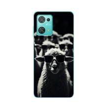 Чохол з принтом стильні тварини для Блекв'ю Оскал С30 – Овечка в окулярах