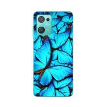 Силиконовый бампер с картинкой животных для Blackview Oscal C30 (Крылья бабочек)