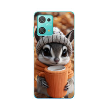 Печатный чехол «Зверята с кофе» для Blackview Oscal C30