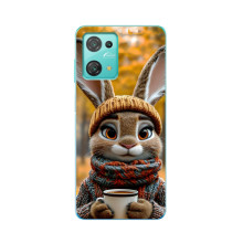 Печатный чехол «Зверята с кофе» для Blackview Oscal C30 – Зайчик с кофе