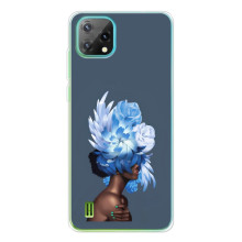 Чехлы (ART) Цветы на Blackview Oscal C60 (VPrint) – Цветы на голове