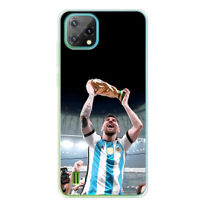 Чехлы Лео Месси Аргентина для Blackview Oscal C60 (Счастливый Месси)