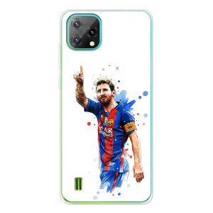 Чехлы Месси для Blackview Oscal C60 (AlphaPrint)