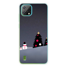 Чехлы на Новый Год Blackview Oscal C60 (Снеговички)