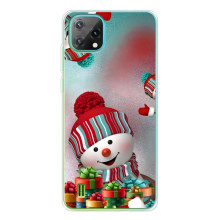 Чехлы на Новый Год Blackview Oscal C60 (Снеговик в шапке)