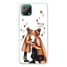 Чехол с печатью для Blackview Oscal C60 - (Мама с ребенком) (AlphaPrint)