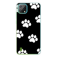 Чехлы с собаками для Blackview Oscal C60 (VPrint) – Следы собаки