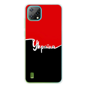 Чехлы УПА (Красно-Чёрный) на Blackview Oscal C60 – Украина УПА