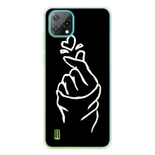 Чохол (Знак сердечка) для Blackview Oscal C60 (Сердечко на чорному)