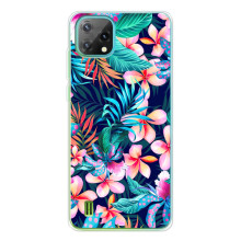 Чехол для >Блэквью Оскал C60 - с принтом (Дизайнерские) (AlphaPrint) (Красочные цветы)