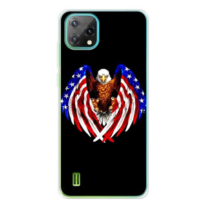 Чехол Флаг USA для Blackview Oscal C60 – Крылья США