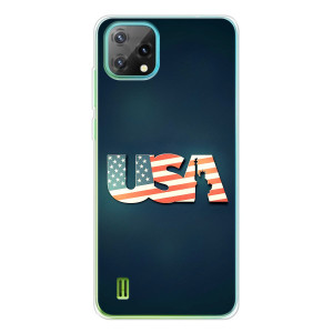 Чехол Флаг USA для Blackview Oscal C60 – USA