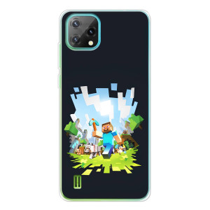Чехол Майнкрафт на Blackview Oscal C60 (AlphaPrint) Minecraft