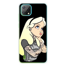 Чехол с печатью для Blackview Oscal C60 - (Мода) (AlphaPrint) (Девочка в тату)