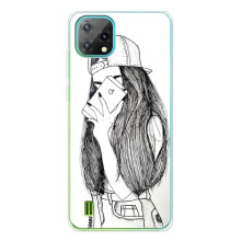 Чехол с печатью для Blackview Oscal C60 - (Мода) (AlphaPrint) (Фото девочки)