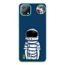 Чехол NASA для Blackview Oscal C60 (AlphaPrint) – Мальчик в шлеме