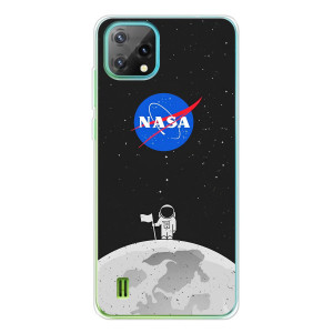 Силіконовый бампер з принтом "Наса" на Blackview Oscal C60 – Космонавт NASA