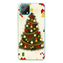 Чехол Новогодняя Елка на Blackview Oscal C60 – Новогодний принт