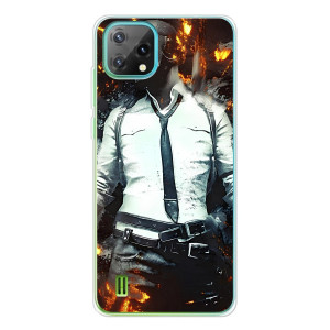 Силиконовый чехол с картинкой "Герой Pubg" на Blackview Oscal C60 – Man Пубг