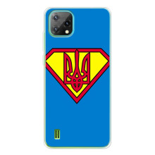Чохол з картинкою (Патріотичний ГЕРБ) на Blackview Oscal C60 (Герб - супер герой)