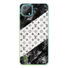Чохол Стиль Louis Vuitton на Blackview Oscal C60 (LV на білому)