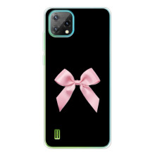 Чехол банты для Blackview Oscal C60 – Бант на черном