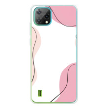 Чехол цветочный дизайн для Blackview Oscal C60 (Розовый фон)