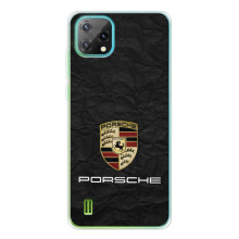 Чехол с авто Порше для Blackview Oscal C60 – Логотип Порше