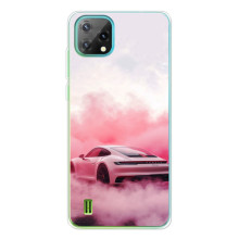 Чехол с авто Порше для Blackview Oscal C60 – Розовый Порше