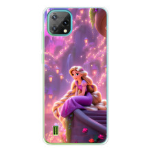 Чехол Рапунцель для Blackview Oscal C60 (Рапунцель в замке)