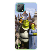 Чехол с мультфильмом Шрек на Blackview Oscal C60 – Шрек герои