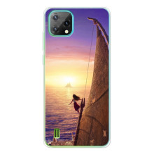 Чехол с мультфильмом Моана Blackview Oscal C60 (Моана в море)