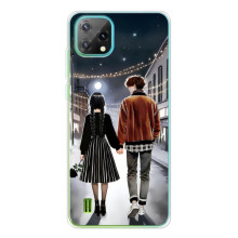 Чехол с дизайном Венздей 2 на Blackview Oscal C60 (Уэнсдей и Тайлер)