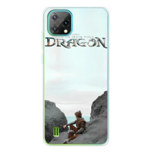 Чехол как приручить дракона на Blackview Oscal C60 (Дракон лого)