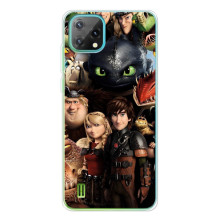 Чехол как приручить дракона на Blackview Oscal C60 (Персонажи дракона)