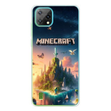 Чехол с картинками Майнкрафт для 

Чёрнаямью Осгал С60 
 – Лого Майнкрафт