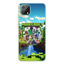 Чехол с картинками Майнкрафт для 

Чёрнаямью Осгал С60 
