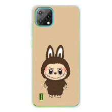 Чехол с Лабубу на Blackview Oscal C60 (Коричневый Лабубу)