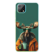 Чехол с принтом стильные животные для >Блэквью Оскал C60 
