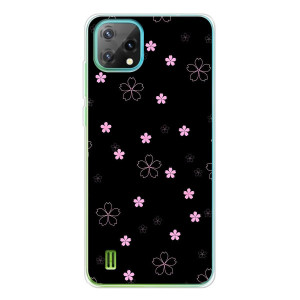 Чехол с розовым рисунком для Blackview Oscal C60