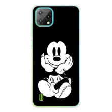 Эксклюзивный чехол для Blackview Oscal C60 (AlphaPrint - Мультяшные) (Микки на черном)